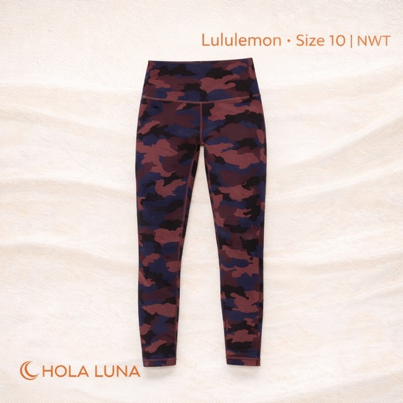 lululemon athletica Pants - NWT LULULEMON WUNDER TRAIN HR CROP SIZE 10 LIMITED EDITION PRINT
